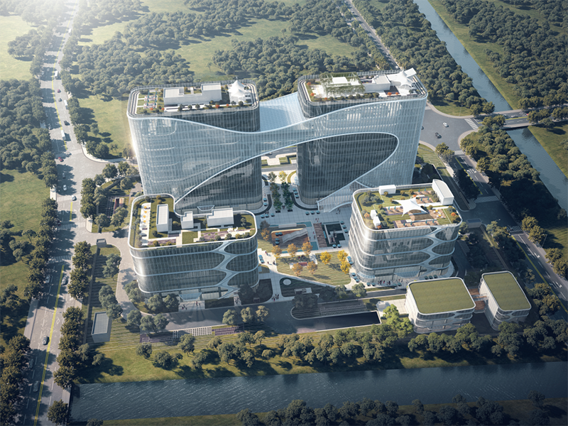 共建未来丨AG尊龙凯时股份（上海）创新基地亮相“2023年闵行区重大工程项目开工仪式”主会场！